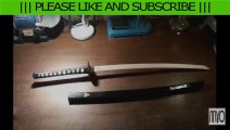 Making your own wooden Bride's Katana from Kill Bill with Sheath | Make It Yourself | Woodwork DIY