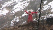 'Dancing Waterfall Woman' of Norway's Flåm Railway - Norway Holidays