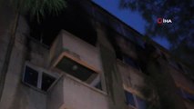 Bornova'da bir apartmanda çıkan yangın paniğe neden oldu