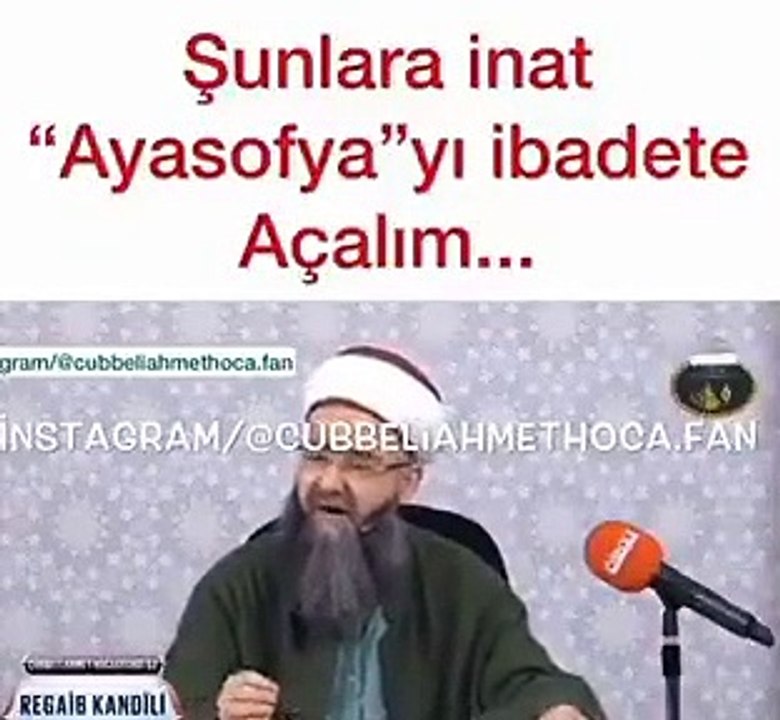 Cübbeli Ahmet Hoca Açalım Şu Ayasofya'yı