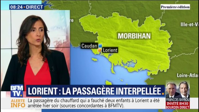 Enfants renversés à Lorient: ce que l'on sait sur l'arrestation de la passagère du chauffard à Caudan