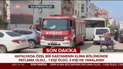 Antalya'da patlama