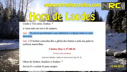 Liturgia das Horas: Laudes na Festa de S. ANTÓNIO DE LISBOA, presbítero e  doutor da Igreja
