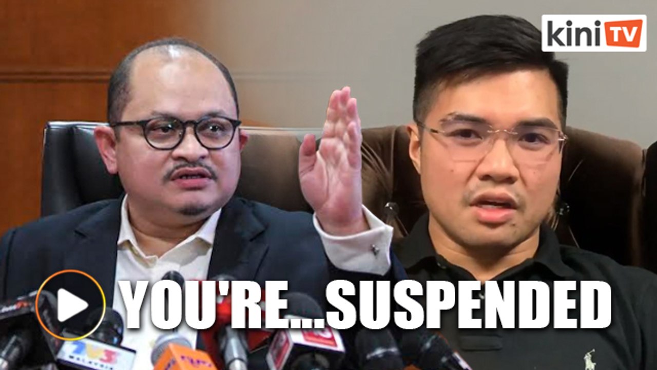 Haziq suspended, given three days to reply show cause letter