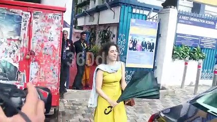 Sanya Malhotra and Vikrant Massey together spotted at Mukesh Chhabra Office