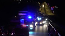 Kiraz yüklü tır seyir halinde alev aldı, Moldova uyruklu tır şoförü aracının yanışını böyle kaydetti