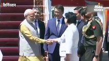 शंघाई समिट में हिस्सा लेने के लिए मोदी किर्गिस्तान पहुंचे, पुतिन-जिनपिंग से मुलाकात करेंगे