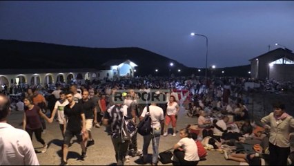 Report TV - Festa e Shna Ndout, mijëra pelegrinë kalojnë natën në Kishën e Laçit