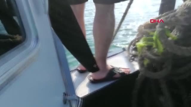Tekirdağ'da deniz polisi trol ağları ele geçirdi