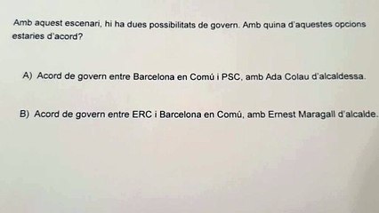 Colau pregunta a sus bases si quieren pactar con Maragall o Collboni