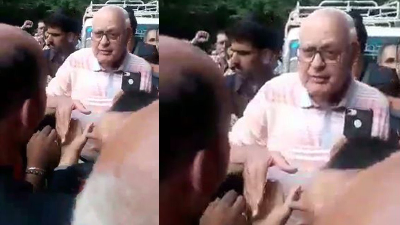 Farooq Abdullah को देख भड़के Kashmiri Pandits, लगाए Modi Modi के नारे | वनइंडिया हिंदी