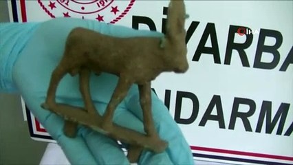 Diyarbakır’da, Roma dönemine ait 4 heykel ele geçirildi