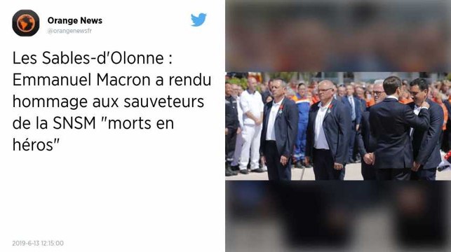 Les Sables-d’Olonne. « La Nation pleure trois de ses enfants, morts en héros », a déclaré Macron