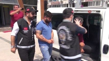 Vinç kiralayıp çalıştıkları yol şantiyesinden 250 bin TL’lik kablo çaldılar