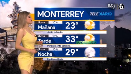 El pronóstico del tiempo con Pamela Longoria jueves 13 junio 2019. @pamelaalongoria #Mexico #Monterrey #Aguascalientes