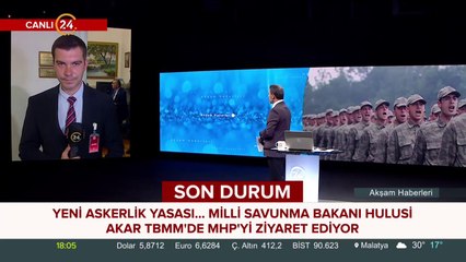 Bakan Akar, TBMM'de MHP'yi ziyaret ediyor