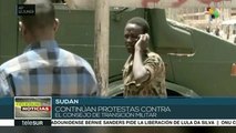 Continúan las protestas en Sudán en medio de las crisis política