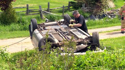 Embardée sur la route 132 à Notre-Dame-du-Portage