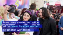 Keanu Reeves Is Being Praised for How He Takes Photos With Women