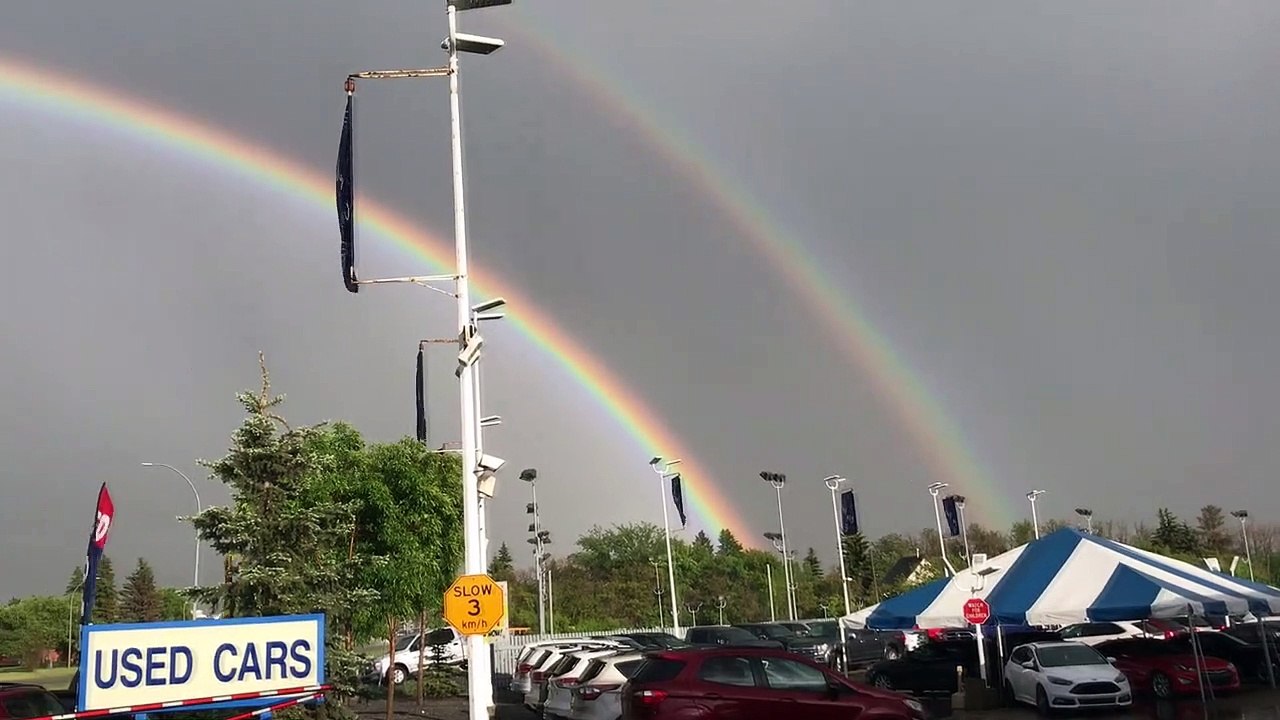 Stunning Double Rainbow Sighting
