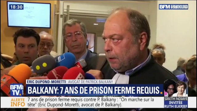 J'ai vu des hommes condamnés à moins que ça pour des viols. Me Dupond-Moretti s'indigne des réquisitions contre Patrick Balkany