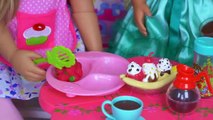 Baby Doll  Dressing and Feeding in Dollhouse Bedroom!