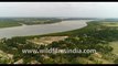 Fly over the Datta river in the North of Sundarbans