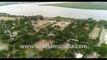 Aerial view of Gomdi river : Sundarbans, West Bengal
