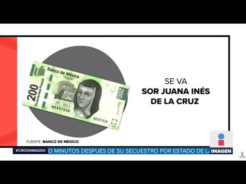 Quitarán a Sor Juana de los billetes de 200 pesos | Noticias con Ciro Gómez Leyva