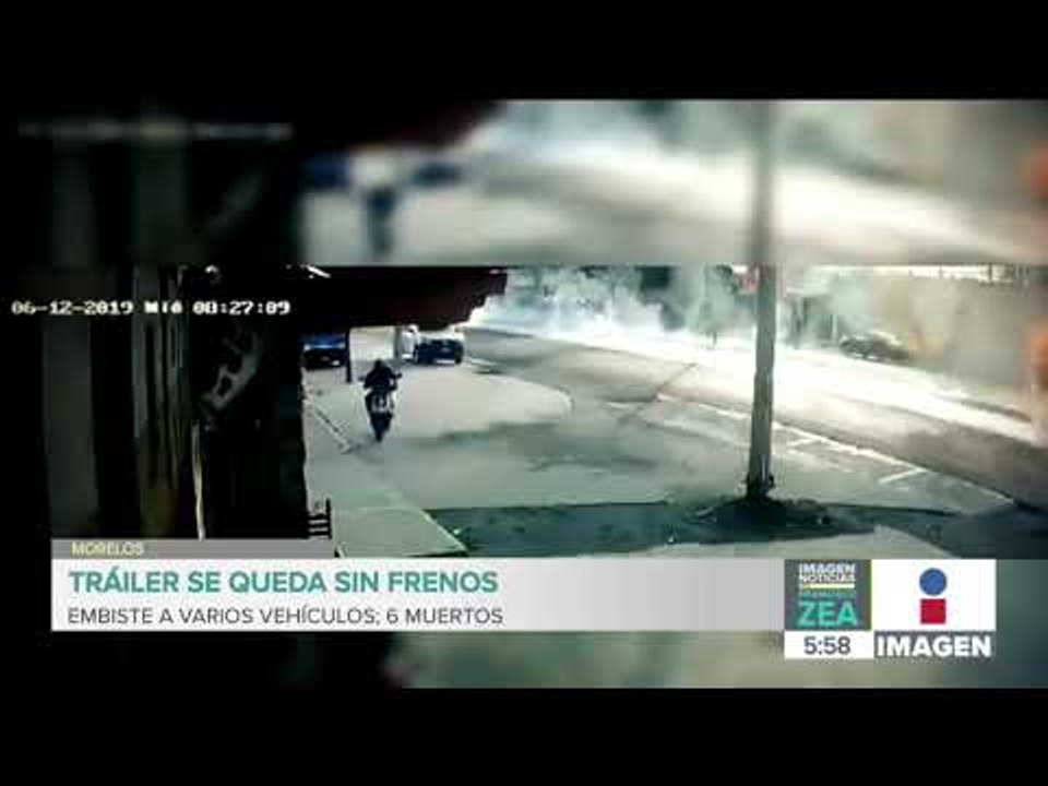 Suman seis personas fallecidas por un tráiler que se quedó sin frenos en la México-Cuautla