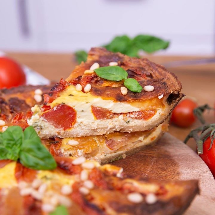 Quiche caprese