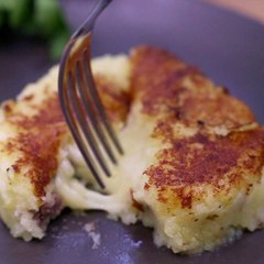 Galettes façon hachis à l'emmental