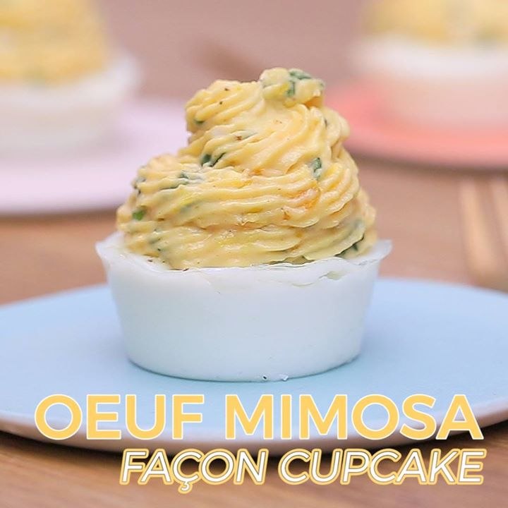 Oeufs mimosas façon cupcake