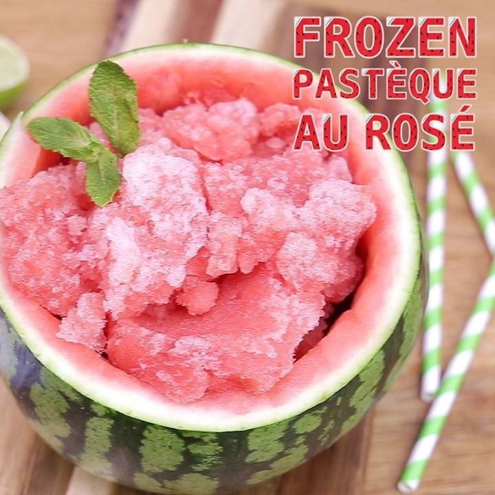 Frozen pastèque au rosé
