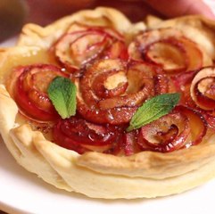 Tarte bouquet de roses pommes