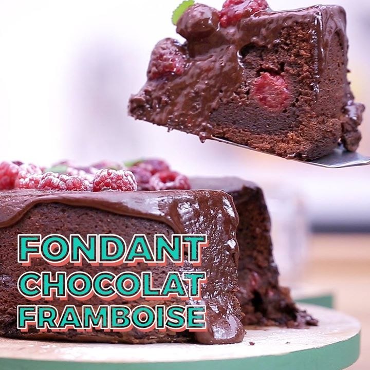 Fondant chocolat framboise