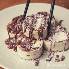 Makis Nutella banane coco