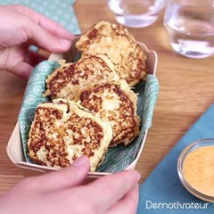 Galettes de chou-fleur au fromage