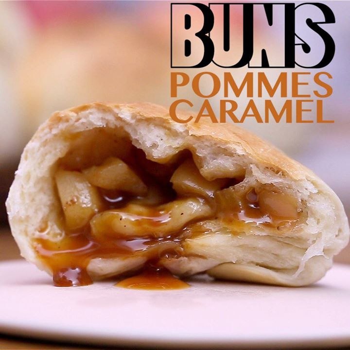 Buns pommes caramel