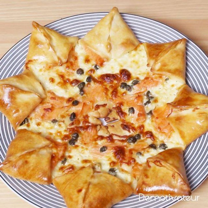 Pizza étoile au saumon