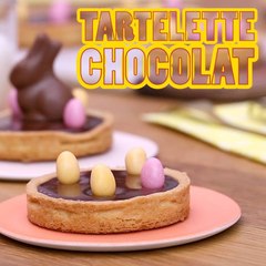 Tartelettes au chocolat et praliné pour Pâques