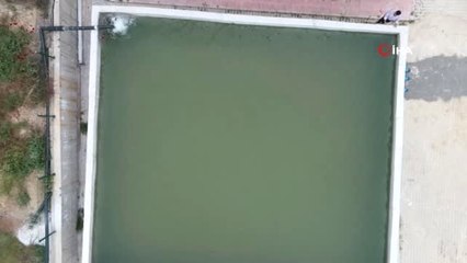 Bölgenin en büyük AR-GE tesisinde, balıklar üretime alınıyor...Çalışmalar havadan görüntülendi