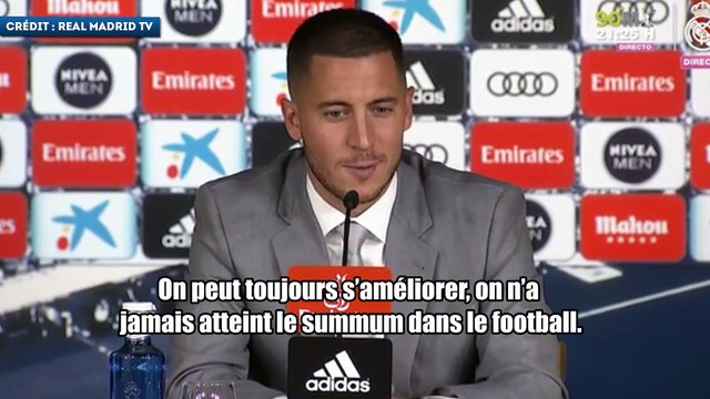 Eden Hazard veut continuer à grandir au Real Madrid