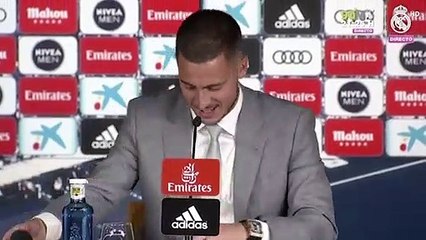 Hazard, entre risas: "Le pedí a Modric de broma si me dejaba el '10' y me dijo que no"