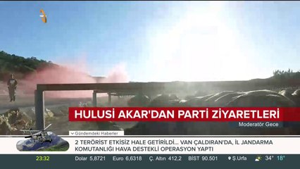 Hulusi Akar'dan parti ziyaretleri