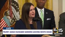 Sarah Huckabee Sanders to leave White House at end of month