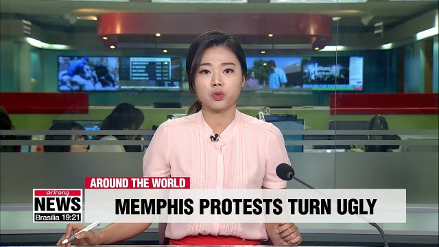 At least 25 police officers injured in Memphis in protest over death of African-American man