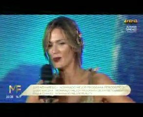 Paula en la alfombra roja en los Martín Fierro 1 - 09 de Junio