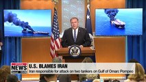 Iran responsible for attack on two tankers on Gulf of Oman: Pompeo