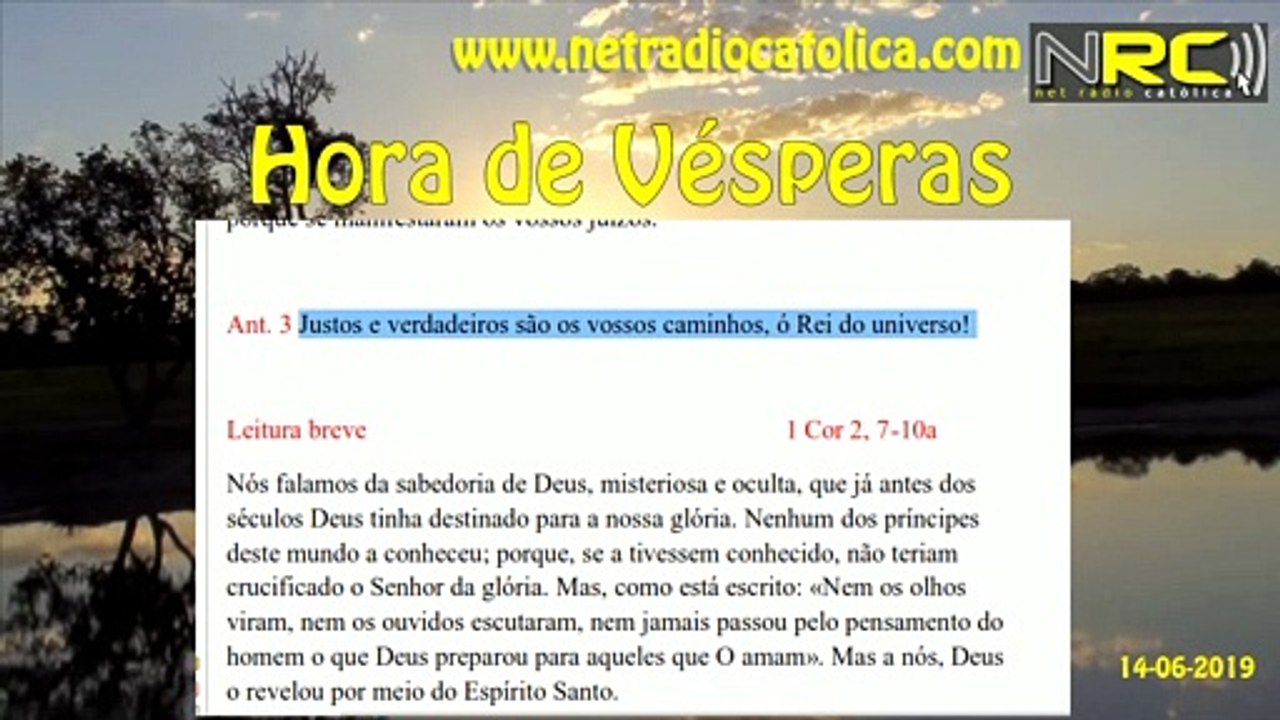 Liturgia das Horas: Vésperas de Sexta-feira da  II Semana do Saltério